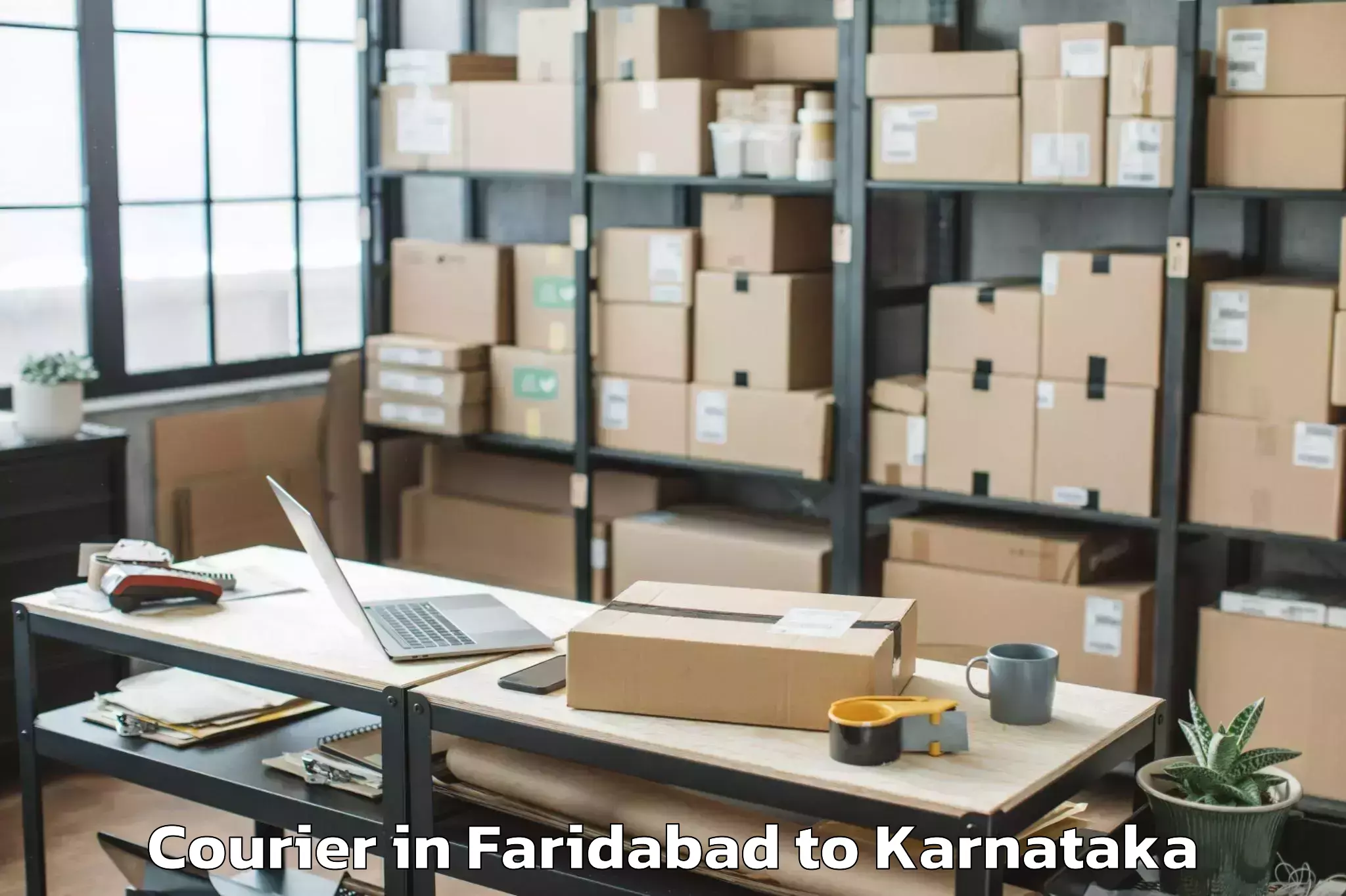 Hassle-Free Faridabad to Krishnarajpete Courier